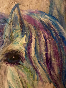 Wild Horses 3 Blue eye 24x30