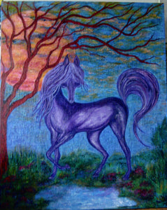 Purple Horse 48x60