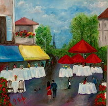 Load image into Gallery viewer, Paris Cafe 20x20 Oil
