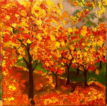 Load image into Gallery viewer, Autumn Trees 12x12
