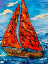 Load image into Gallery viewer, Moonlight Sail 30 x 40
