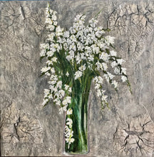Load image into Gallery viewer, White Spring Blossoms 20x20
