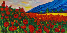 Load image into Gallery viewer, Poppy fields Blue mountains 12x24
