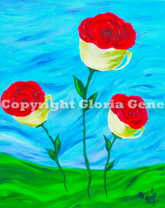 Wake up and smell the Coffee Roses 16x 20