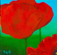 Load image into Gallery viewer, Peaceful Poppies #1 12x12
