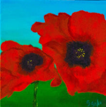 Load image into Gallery viewer, Peaceful Poppies #2 12x12

