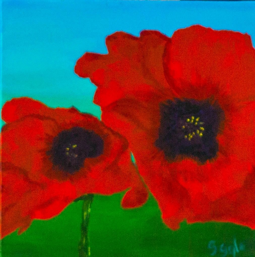 Peaceful Poppies #2 12x12
