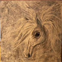 Load image into Gallery viewer, Grey Arabian 20 x 20
