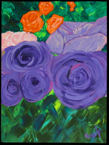 Purple Roses 9x12